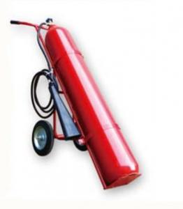 Wholesale OEM CO2 Trolley Type Fire Extinguisher 30KG Red Cylinder from china suppliers