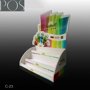 Wholesale PVC foamboard colorful counter display in three layers from china suppliers