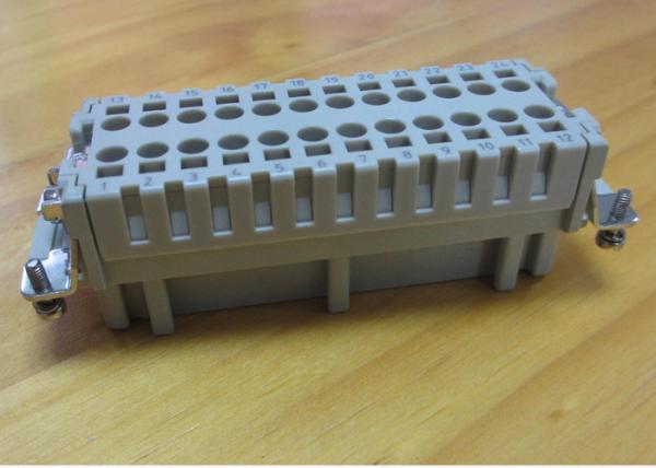 24 Pins Rectangle Male Connector Injection Molding Services , Electronic