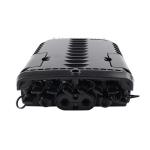 8 Core Fiber Optic Junction Box , Black ABS Fibre Optic Distribution Box