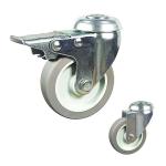 100x27mm 360° Rotating Bolt Hole Swivel Head TPR Furnitures Light Duty Casters