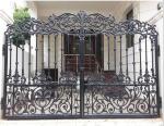 Wrought Iron Cast Iron Decor Security Entrance Cast Iron Garden Gate Tree Shaped