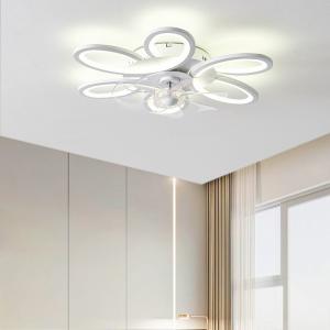 Wholesale Modern Smart WiFi Remote Control Fan Light , LED Ceiling Music Speaker Fan Light from china suppliers