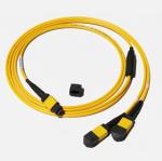 MPO-MPO Low insertion loss,high speed network,Yellow/Aqua color fiber optic