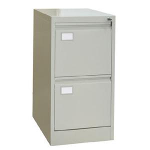 Wholesale Knock Down 2 Drawer File Cabinet With Swan Neck Grip Handle PVC Card Holder from china suppliers