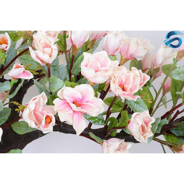 Dustproof Artificial Magnolia Tree No Insecticide Steel Plate Support