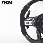 PU Leather Mercedes Oem Steering Wheel Carbon Fiber W204 Amg