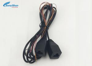 China 1M Black RJ45 Wire Four Core Connection Injection Molded RJ45 Mother Turn on sale