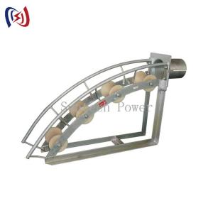 Wholesale Cable Roller Pulley For Laying Cables Flexible Rotation MC Nylon Wheels 450mm Curvature Radius Lockable Protect From Damage from china suppliers