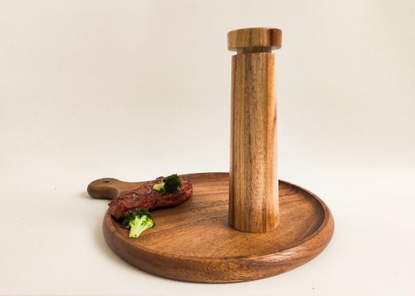 Natural Wood Color Wooden Salt And Pepper Grinders Various Sizes To Fulfill Your