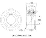 GW209PPB22-BR209RH Special Bearing Nonstandard Agricultural Machinery Bearing