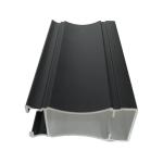 Sliding Window Frame Office Building Materials 6m Black Anodized Aluminum
