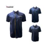 Black Work Shirts Polyester Uniform Cotton Workwear with Generous Abrasion