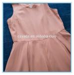 Latest Style Plain Sleeveless Chiffon Design One Piece Summer Dress For Lady