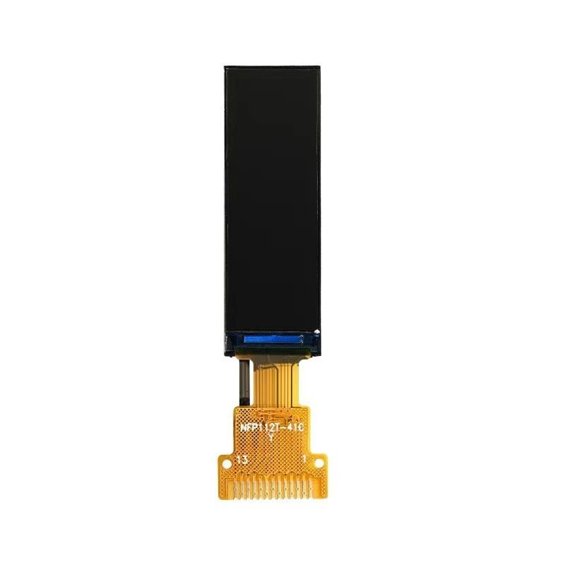 1.12-inch IPS TFT LCD Screen | 50×160 Dot Matrix Serial Screen with GC9D01 Driver, Special for Industrial Equipment Status Bars / Smart Wearables,