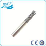 Solid Carbide End Mill HRC 55 , Plastic Cutting End Mills Air Oil Cooling Mode