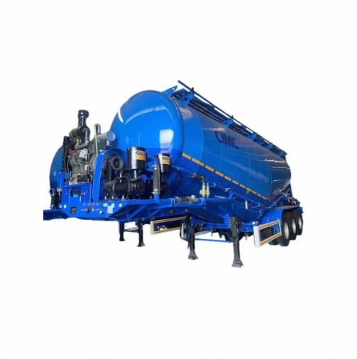 Chinese of Powder Tanker Trucks 3-Axle Bulk Transport Semi Trailers Cement