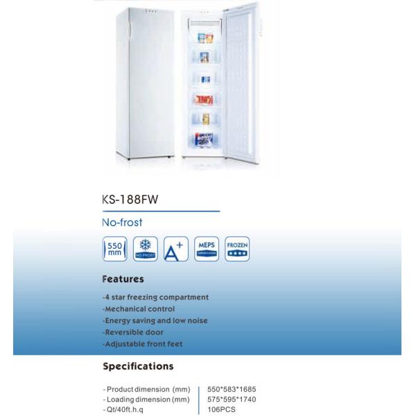 Single Door 6.5 Cu Ft Upright Freezer Frost Free