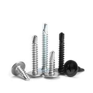 Wholesale SS304 410 Stainless Steel Modified Phillips Truss Wafer Head Tek Roofing Self Drilling Screws from china suppliers