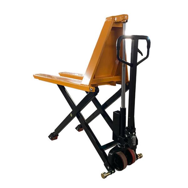 Hydraulic Single Scissor Lift Table Pallet Truck Manual 1000kg Lifting Height