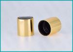 Highly Sealed Gold Disc Top Bottle Caps And Lids 24/410 With Black Press Top