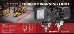 10V - 80V Forklift Red Zone Light 10W Blue Forklift Lights With Diecast Aluminum