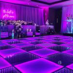 LED Mirror Dance Floor Lighted Up Infinity Dance Panels 12x12ft for Night Club