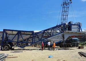 Wholesale 35m3/H Ready Mix Mobile Concrete Plant , Portable Floating Concrete Batching Plant from china suppliers