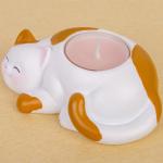 Creative Cute Kitty Custom Scented Soy Jar Candles Tea Wax Candle Holder