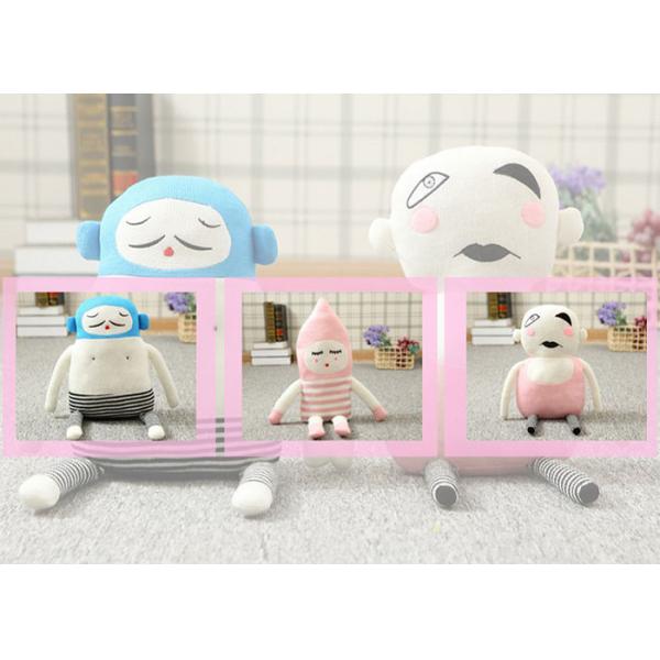 Colorful Custom Plush Toys knit weave doll with 100% PP Cotton Fill in