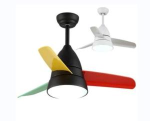 Wholesale 6500K Remote Control Led Ceiling Fan light 3 ABS Plastic Blades from china suppliers