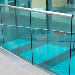 Outdoor Fencing and Indoor Handrail Railing Decoration with Flat Tempered Glass