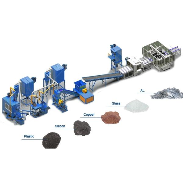 High Recovery Photovoltaic Solar Panels Recycling Equipment for Eco-Friendly