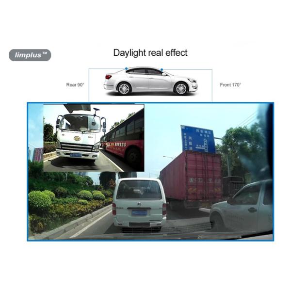 1080P Dual Lens Car Data Recorder , 5 Inch Rear View Mirror Camera