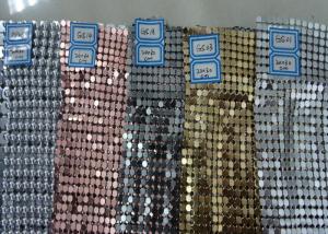 Wholesale Colorful Luxury Sequin Mesh Fabric , Trimming Metallic Mesh Fabric Cloth from china suppliers