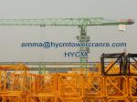 Supply Flat Top Tower Crane QTZ125-PT6016 60M Work Boom 10t Max.Load
