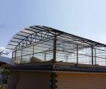 Transparent Polycarbonate Corrugated Sheet PV Roofing For Greenhouse Sun Room