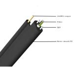 Toneable Dielectric Aerial Fiber Drop Cable FTTP With 24AWG Copper Wire