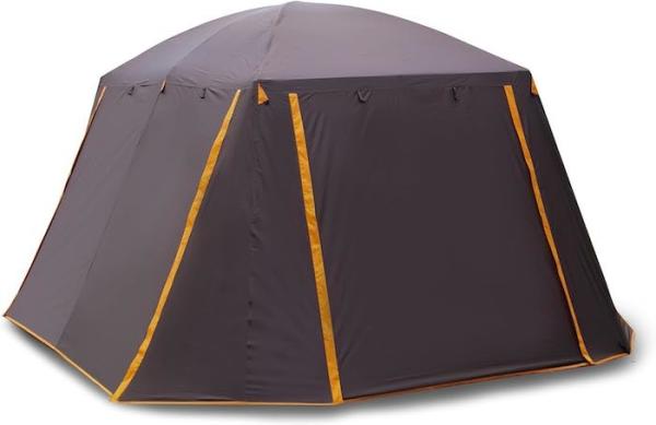 6 Person Spacious Brown Color Waterproof Coated Polyester Outdoor Large Family