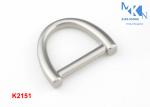 Pearl Color D Ring Buckle 19mm Size Zinc Alloy Bridge Shape OEM Or ODM Accepted