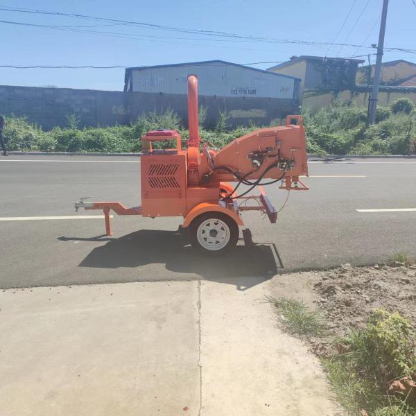 Disc Type 27HP Gasoline Engine Atv Wood Chipper Certification