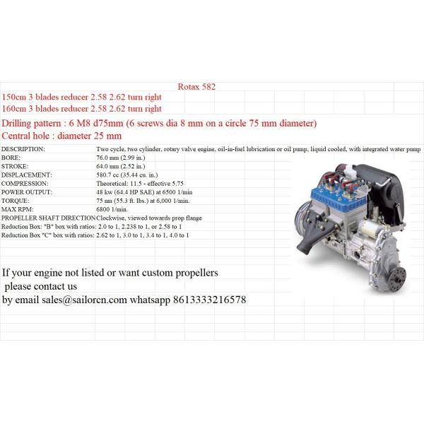 Rotax 447 503 582 Carbon propeller custom for ultralight aircraft carbon fiber airplane propeller 150cm 160cm