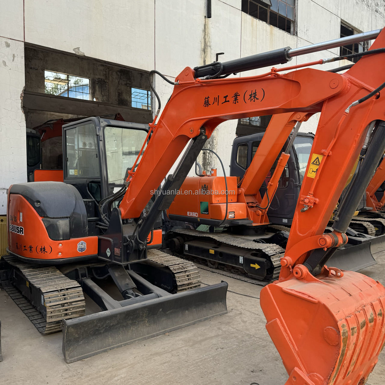 Original Hitachi ZX68USR Excavator 6380kg Caterpillar Mini Digger ZX60 Used Excavator