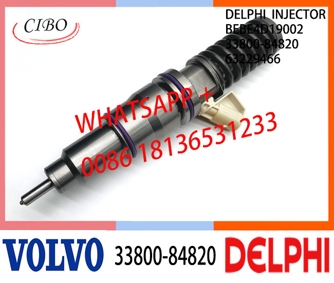 33800-84820 BEBE4D19002 Fuel engine Diesel Injector 33800-84820 BEBE4D19002 63229466 E3.18 for HYUNDAI 12L LOW POWER