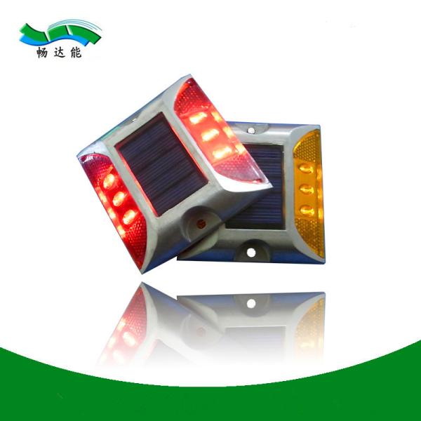 Yellow flashing light solar led road stud Villa decoration light solar powered