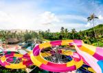 Amusement Fiberglass Enclosed Spiral Slide Aqua Park Equipment For Playing
