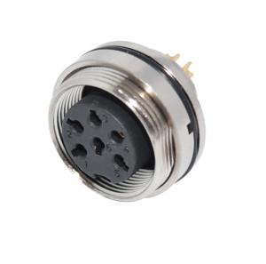 Wholesale Screw Panel Mount Waterproof Circular Connectors , M16 Ip67 Panel Mount Electrical Connectors from china suppliers