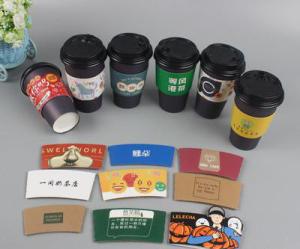 Wholesale QS 135gsm-350gsm Disposable Coffee Cup Holder ECO Friendly from china suppliers