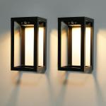 Stainless Steel Solar Garden Lights Bright LED Powered Fence Lamp LED Lawn