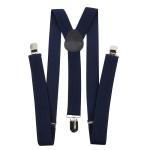 Y Back 100cm Black Suspenders Women 2.5cm Mens Wide Braces For Trousers